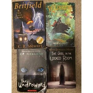 Book Bundle of 4 Paperback Books for 8-12 years Ghost Story, Adventure & Fantasy